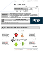 5ta Evaluacion Lenguaje