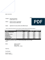 Date: 24 April 2019: Rate List From Borgwarner Emissions To