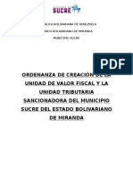 Proyecto de Ordenanza UVF-UTS PDF