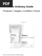 Latest PDF - The Ordinary Products, Targets, Conflicts, Prices, Regimens