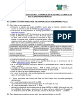 Requisitos para Solicitar Outorga Ou Renovação de Outorga Do Direito de Uso Dos Recursos Hídricos