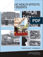 The Public Health Effects of Food Deserts - Workshop Summary