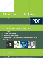 CLASE 1 Introducción A La Ecología