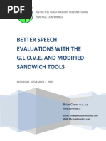 speech evaluation sandwich method