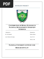 Interview Schedule Sociology Project