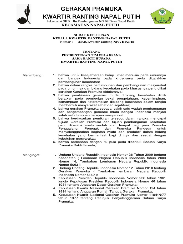 SK SAKA  BAKTI  HUSADA 