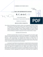 RC de la C 523- Para orderar investigación del Departamento de Justicia sobre la información obtenida por Pedro Pierluisi 