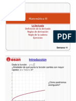 Derivadas de funciones compuestas y regla de la cadena