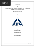 A Report ON Understanding Channel Dynamics For Enhancing The Sales of Itc Product (B-Natural Juices.)