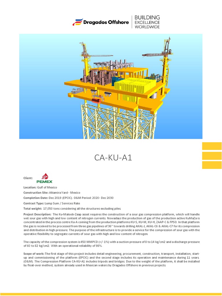 CA-KU-A1 Sour Gas Compression Platform | PDF | Business | Science ...