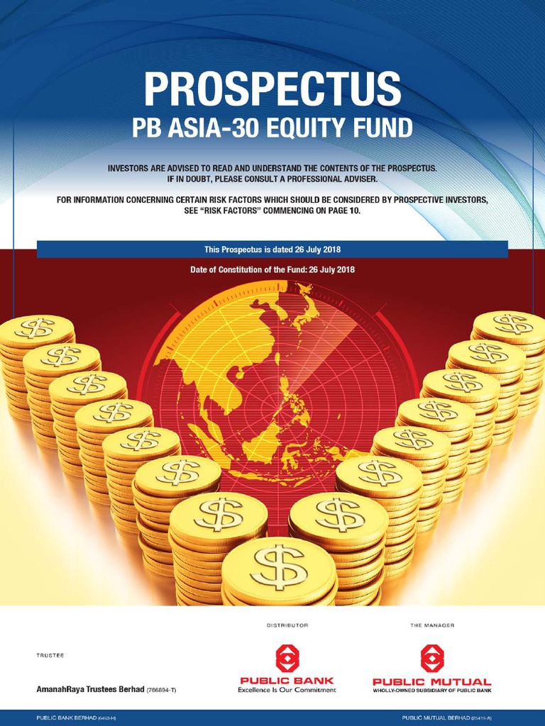 Pb Asia 30 Equity Fund Prospectus Sc Pdf Investment Fund Financial Risk