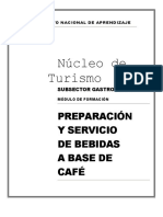 Núcleo de Turismo: Preparación Y Servicio de Bebidas A Base de Café
