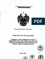 Normas y Procedimientos de La Municipalidad