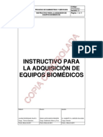 Instructivo para Adquisicion de Equipo Biomedico