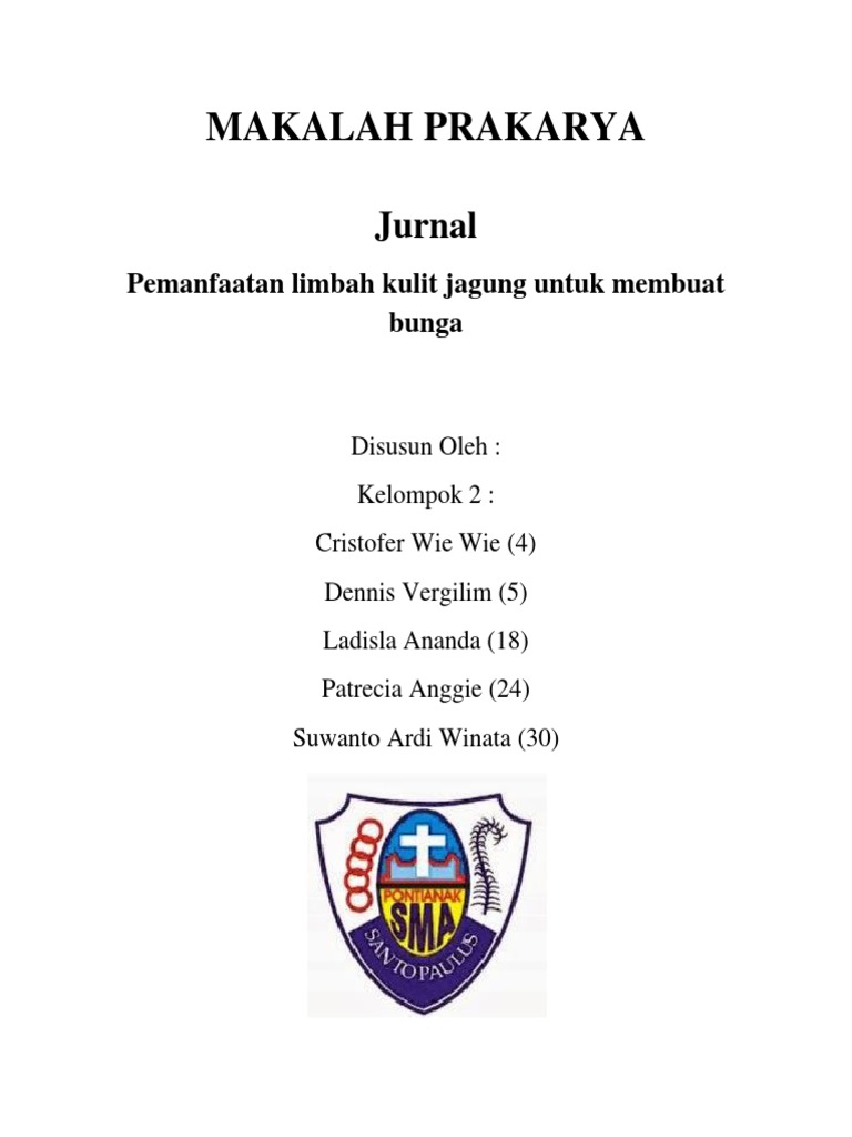 Makalah Prakarya Jurnal