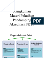 Rangkuman Materi Pendamping AKREDITASI FKTP