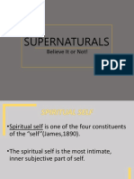 Supernaturals: Believe It or Not!