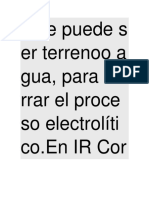 Que Puede S Er Terrenoo A Gua, para Ce Rrar El Proce So Electrolíti Co - en IR Cor