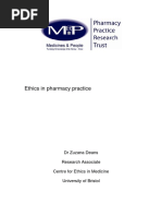 Ethics in Pharmacy Practice 200910 PDF