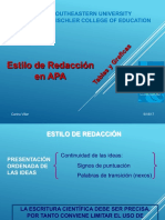 APA Estilo de Redaccion, Tablas y Graficas