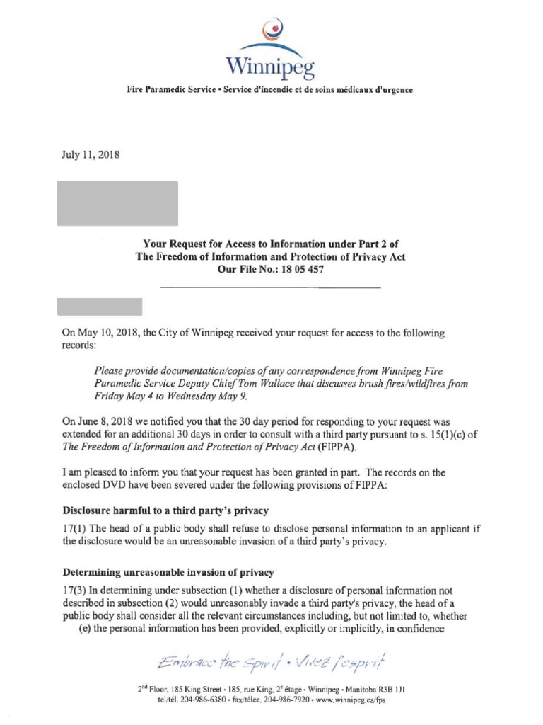 1805457ResponseandRecords PDF | PDF | Wildfire | Public Safety