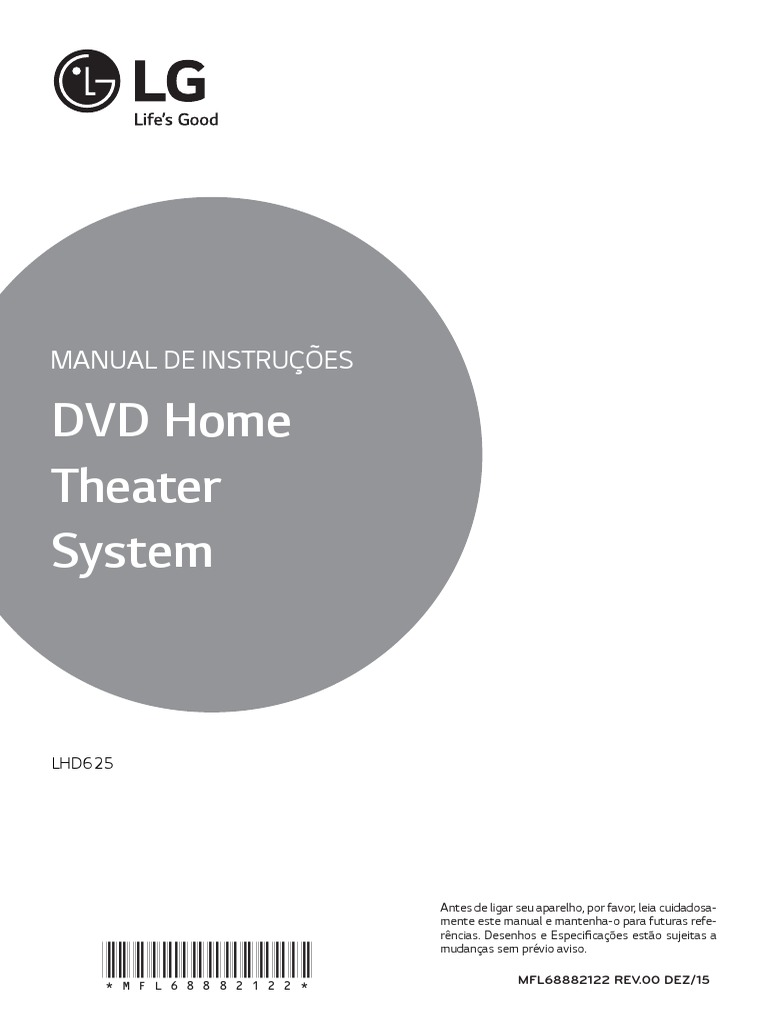 DVD Home Theater System LG LHD625 PDF HDMI Disco compacto (CD)