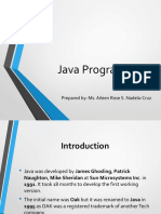 Java Programming: Prepared By: Ms. Aileen Rose S. Nadela-Cruz