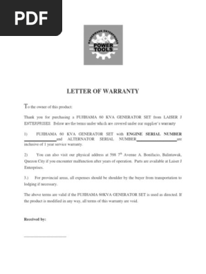 Warranty