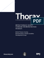 BTS Guideline For Bronchiectasis in Adults