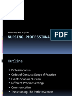 Nursing Professionalism: Codes, Settings, Communication