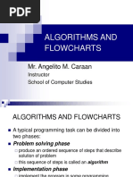 Algorithms and Flowcharts: Mr. Angelito M. Caraan