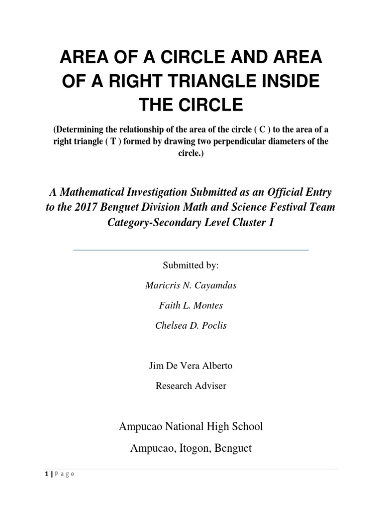 area-of-a-circle-and-area-of-a-right-triangle-inside-the-circle-pdf