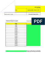 ITT 1st Term SY 2019-2020: Preferred Subjects To Teach