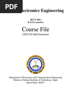 Basic Electronics ECT101 Course File - MNIT 23072019