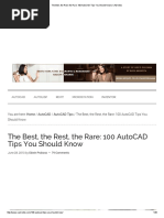 The Best, The Rest, The Rare - 100 AutoCAD Tips You Should Know - CADnotes