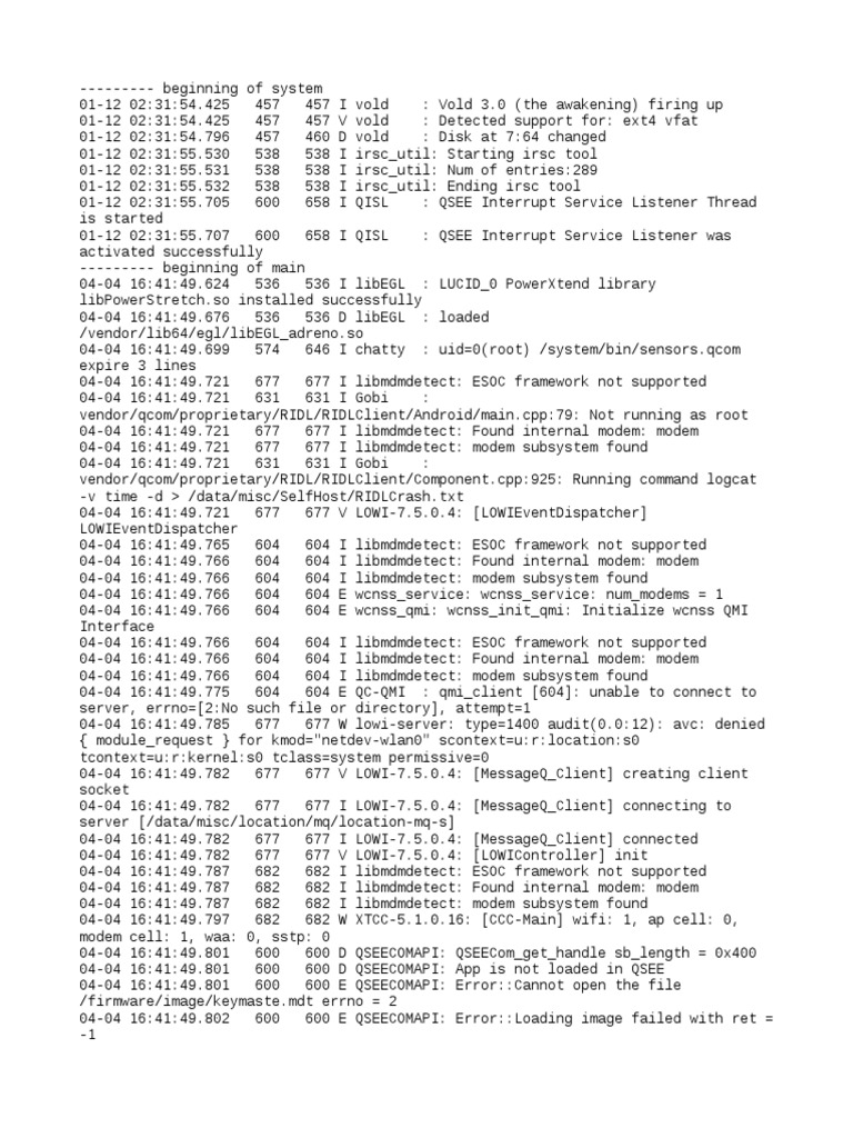 FidoCryptoService System Log Analysis | PDF | Booting | Computing