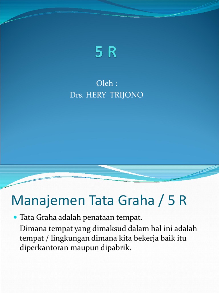 5R Atau 5 S | PDF