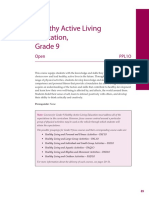 Healthy Active Living Education, Grade 9: Open PPL1O