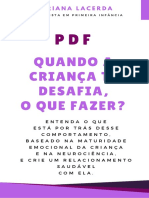 Quando A Criança Te Desafia, O Que Fazer?: Mariana Lacerda