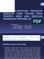 Pemberian Motivasi Terhadap Masalah Yang Terjadi Pada Peserta