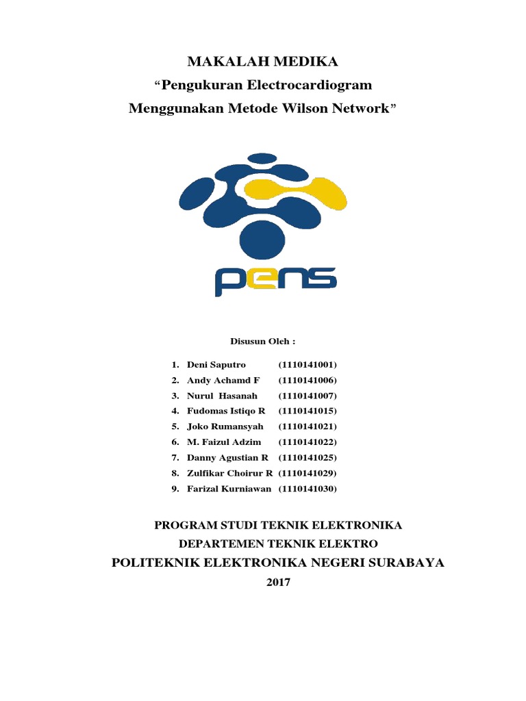 Pengukuran ECG Menggunakan Metode Wilson | PDF | Sains & Matematika