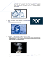 Example: Water Freezes Into An Ice Cube: Phase Transition Liquid Solid Temperature