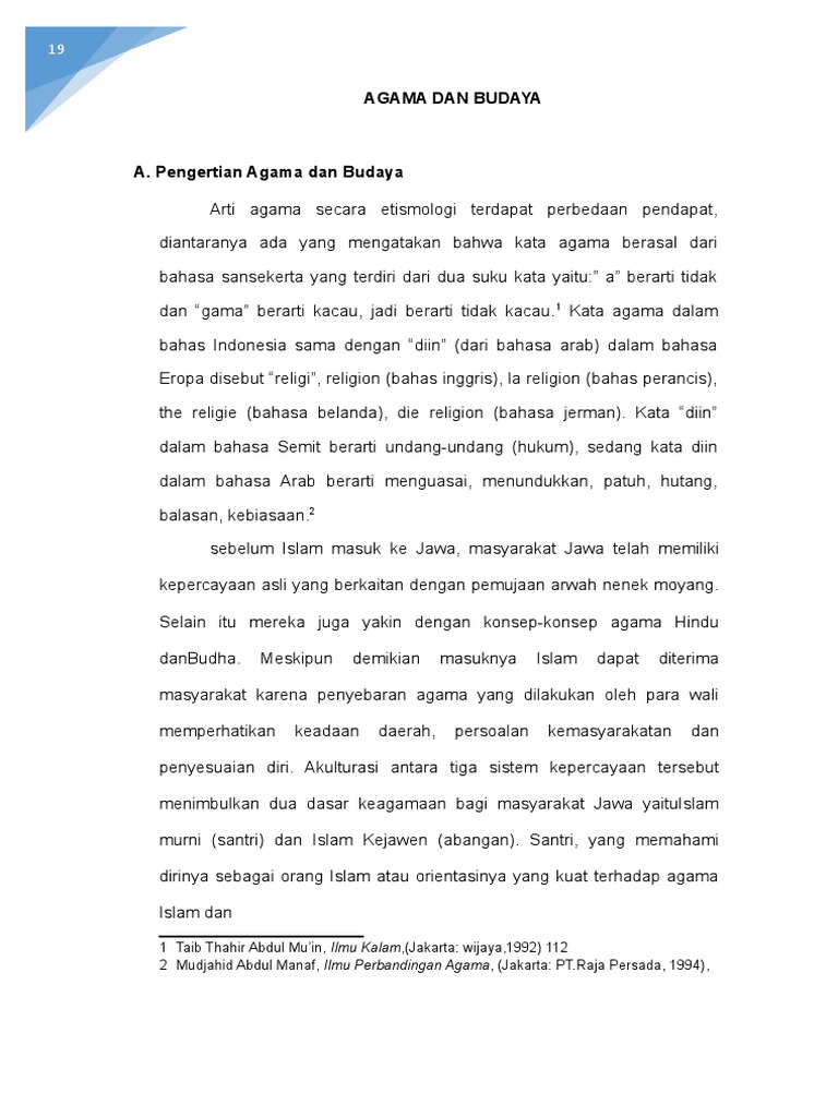 Agama Dan Budaya