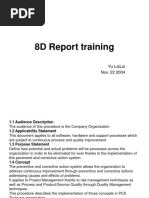 8D Report Training