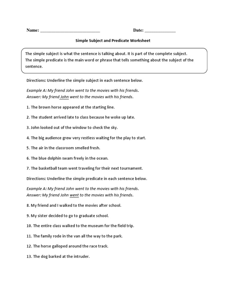 Parts of A Sentence | PDF