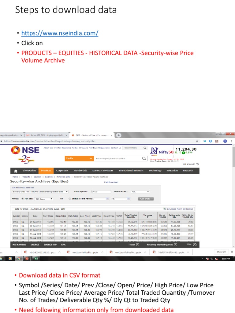 Steps To Download Data Click On Pdf