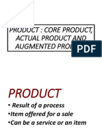 Core, Actual & Augmented Products Defined
