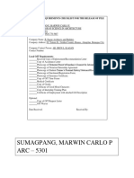 Sumagpang, Marwin Carlo P ARC - 5301: Local Ojt Requirements Checklist For The Release of File Journal