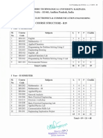 I Year Course Structure ECE