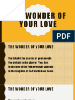 The Wonder of Your Love